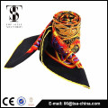 Wholesale customer design digital print twill silk scarf